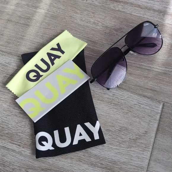 NWOT Quay Australia oversized aviator sunglasses Amazon.com: Quay Australia HIGH KEY Men main image 2